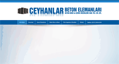 Desktop Screenshot of ceyhanlarbeton.com